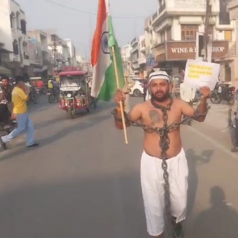 कांग्रेस सांसद इमरान मसूद को फांसी देने की मांग:शामली में विजय हिंदुस्तानी ने कार्रवाई नहीं होने पर आमरण अनशन पर बैठने की चेतावनी दी