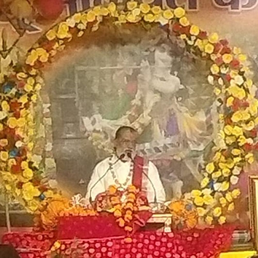 दुर्गा मंदिर में भागवत कथा:पांचवें दिन धूमधाम से मनाया गया श्रीकृष्ण जन्मोत्सव।