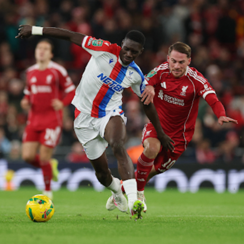 क्रिस्टल पैलेस ने एनफील्ड में लिवरपूल को 3-0 से हराया:लीग कप से बाहर हुई , इस्माइला ने क्रिस्टल के लिए दो गोल किए