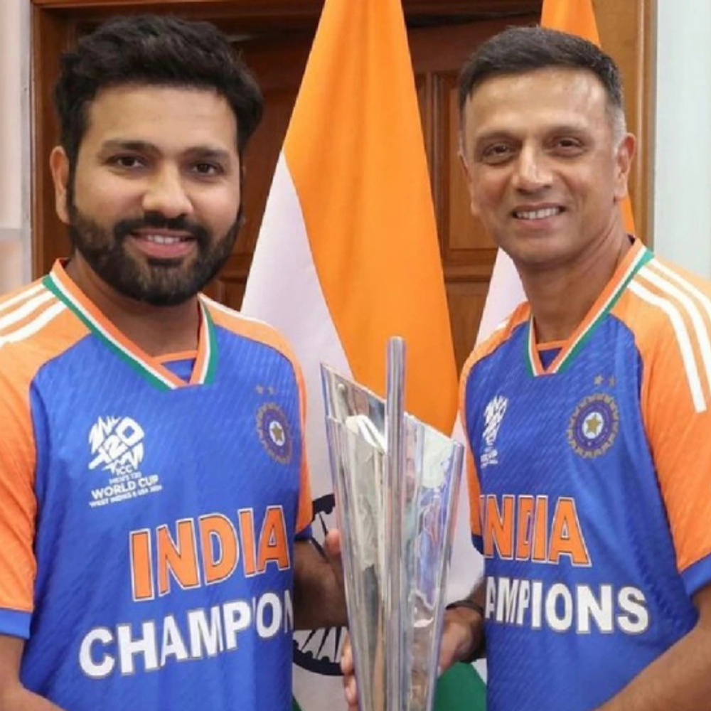 राहुल द्रविड़ बोले- रोहित ने भारत की टी-20 सोच बदली:टीम को निडर और आक्रामक बनाया; 9 महीने में भारत को 2 ICC ट्रॉफी दिलाई