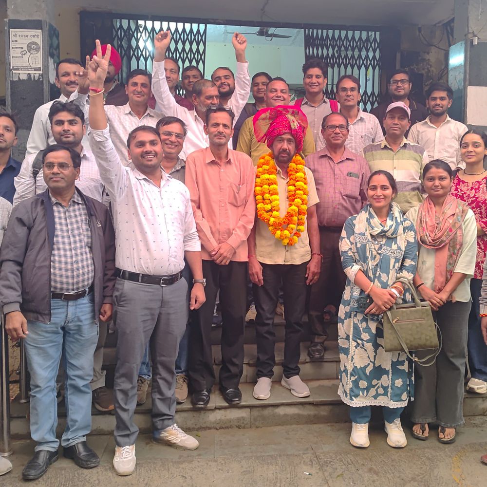 पदमचंद निर्विरोध चुने गए खैरथल-तिजारा के लैब टेक्नीशियन अध्यक्ष:लैब कर्मियों ने सर्वसम्मति से किया चुनाव, जल्द करेंगे कार्यकारिणी का गठन