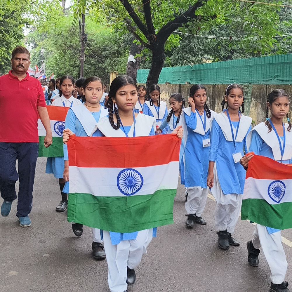 लखीमपुर खीरी में 'रन फॉर यूनिटी' पदयात्रा:लखीमपुर में सरदार पटेल की 150वीं जयंती पर एकता का संदेश दिया