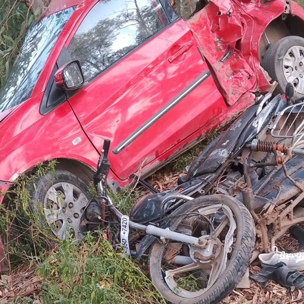 रेवाड़ी में चाचा और 2 चचेरे भाइयों की मौत:  महेंद्रगढ़ रोड पर कार-बाइक की टक्कर; 4 अन्य घायलों को पहुंचाया अस्पताल – Bawal News