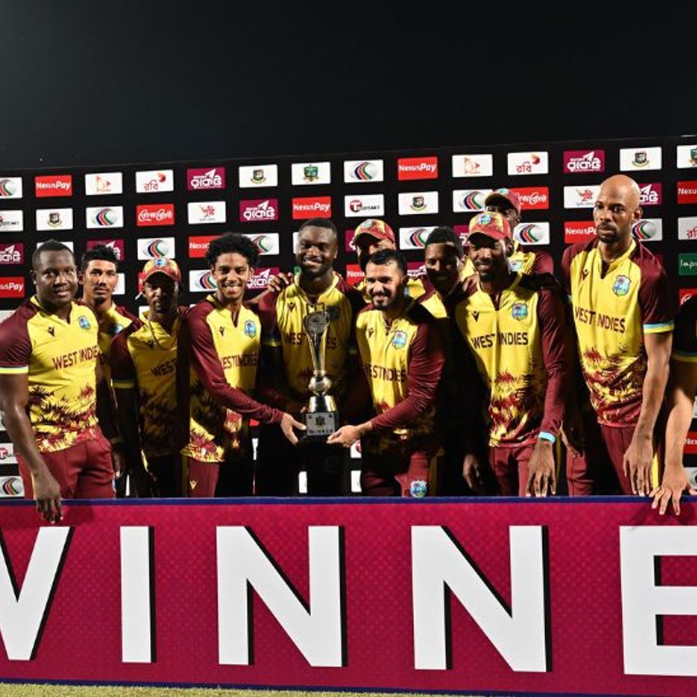 वेस्टइंडीज ने बांग्लादेश को तीसरा टी-20 भी हराया:विदेश में पहली बार क्लीन स्वीप, प्लेयर ऑफ द सीरीज रोमारियो शेफर्ड ने हैट्रिक ली