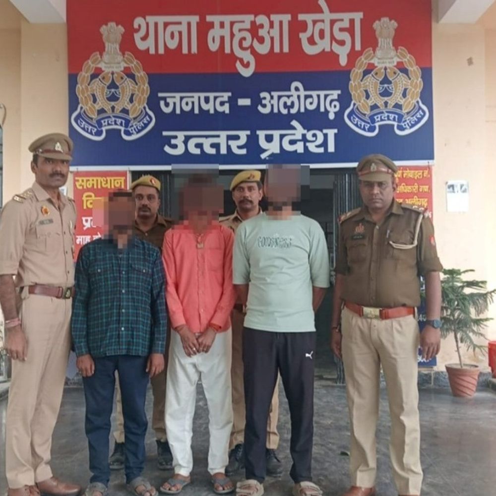 SDM की गाड़ी पर पथराव करने वाले पहुंचे जेल:महुआखेड़ा पुलिस ने तीन आरोपियों को किया गिरफ्तार, अन्य आरोपियों की तलाश जारी
