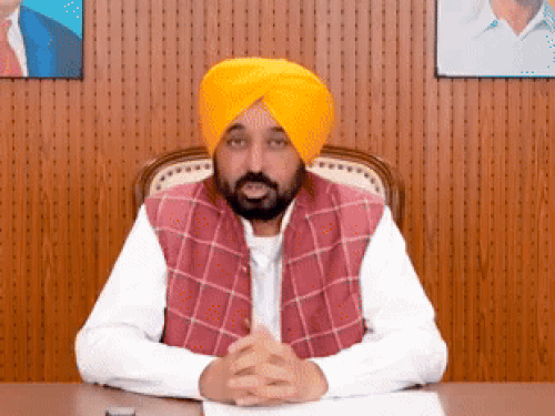 BJP के दावे पर पंजाब CM का जवाब:बोले- चंडीगढ़ में केजरीवाल की कोठी नहीं, मेरा ऑफिस: भाजपा ने कहा था- शीशमहल बनाया