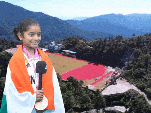 उत्तराखंड में 6 महीने ट्रेनिंग कर रचा इतिहास:7 साल की आर्या बनी नंबर-1 मैराथन रनर, आधे घंटे से पहले पूरी की 5KM दौड़