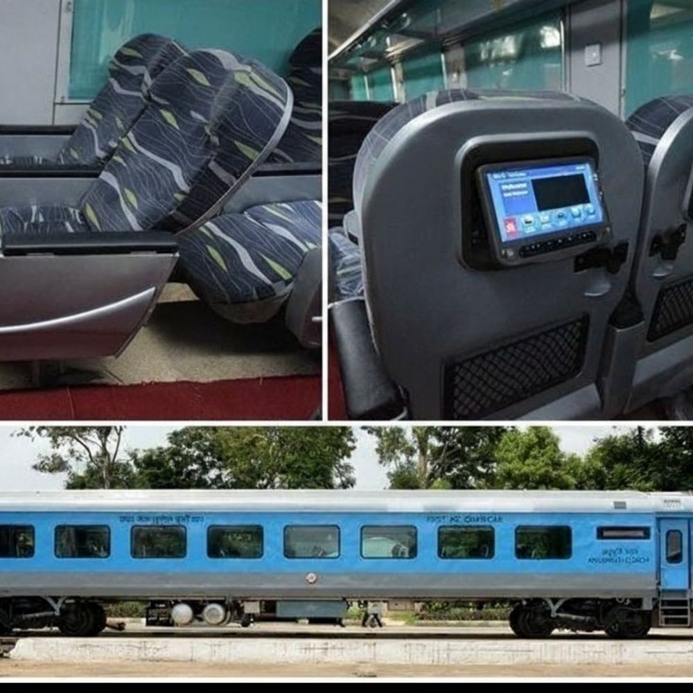 शताब्दी एक्सप्रेस से हटा लग्जरी अनुभूति कोच:तकनीकी खामी के चलते हटाया गया, छह साल पहले शुरू हुई थी लग्जरी यात्रा