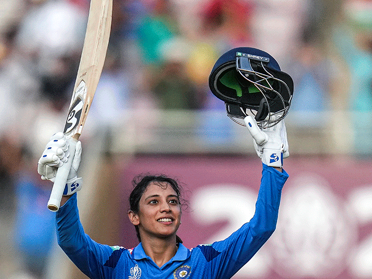 मंधाना ICC प्लेयर ऑफ द मंथ के लिए नॉमिनेट:वोल्वार्ट और गार्डनर से कम्पीट करेंगी; विमेंस वर्ल्डकप में भारत की टॉप स्कोरर रहीं