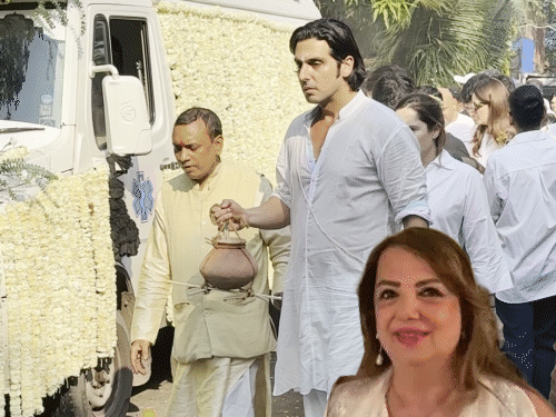 एक्टर जायद खान की मां का निधन:दिग्गज अभिनेता संजय खान की पत्नी का हिंदू रीति-रिवाज से हुआ अंतिम संस्कार