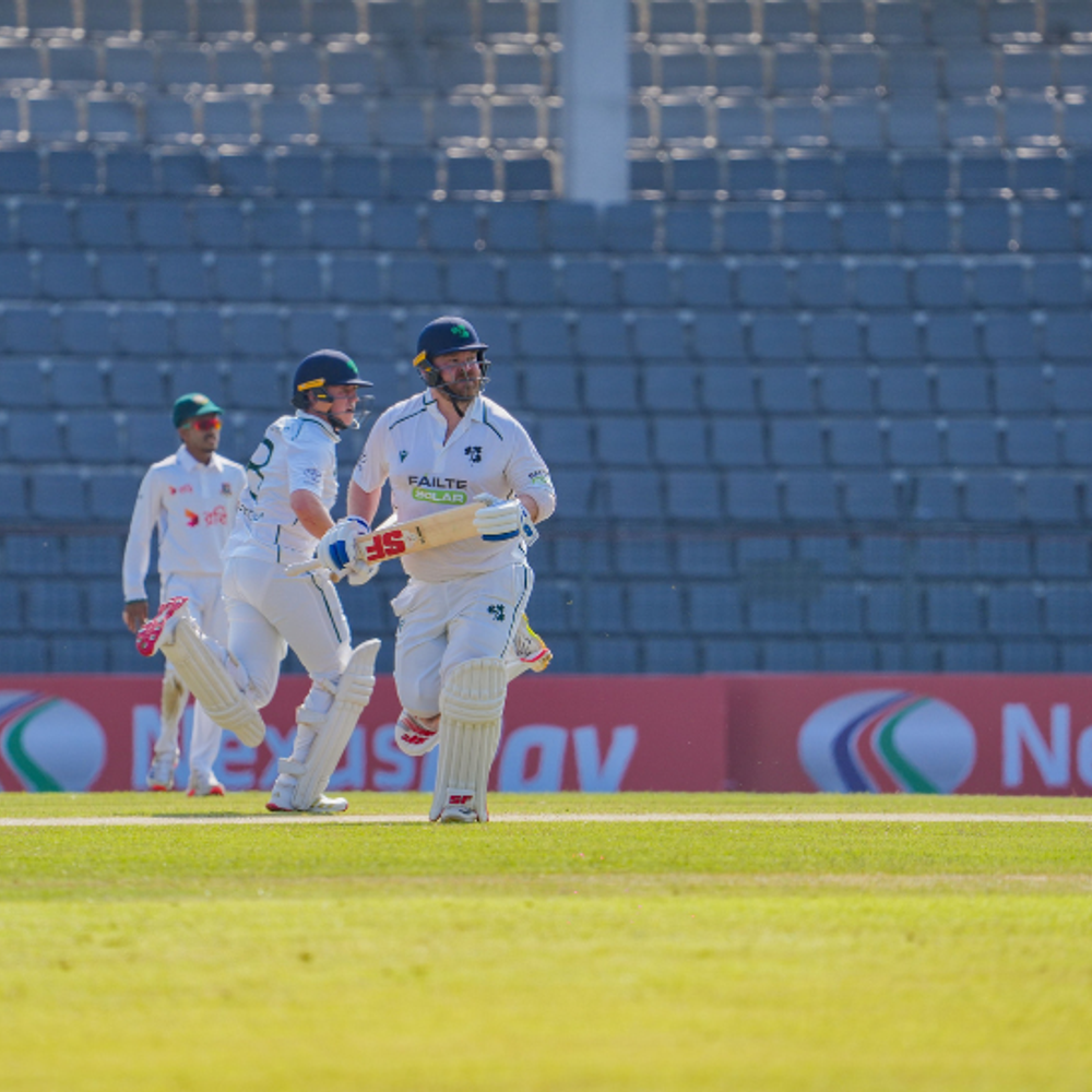 सिलहट टेस्ट- आयरलैंड का पहले दिन स्कोर- 270/8:पॉल स्टर्लिंग और केड कार्माइकल ​​​​​​​की फिफ्टी; बांग्लादेश से मिराज को 3 विकेट