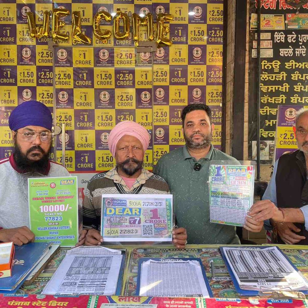 रोपड़ में व्यक्ति ने खरीदीं 100 लॉटरी, सभी जीतीं:  कुल 10 लाख रुपए का निकला इनाम, सात रुपए का खरीदा था एक टिकट – Ropar (Rupnagar) News