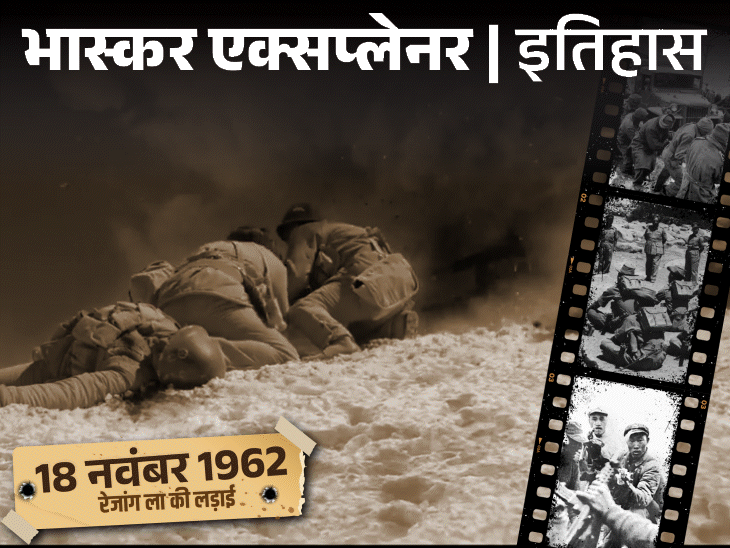 जब 3 हजार चीनी सैनिकों से भिड़ गए ‘120 बहादुर’:एक इंच पीछे नहीं हटे, महीनों बाद भी पोजिशन पर जमी लाशें मिलीं, रेजांग-ला की लड़ाई