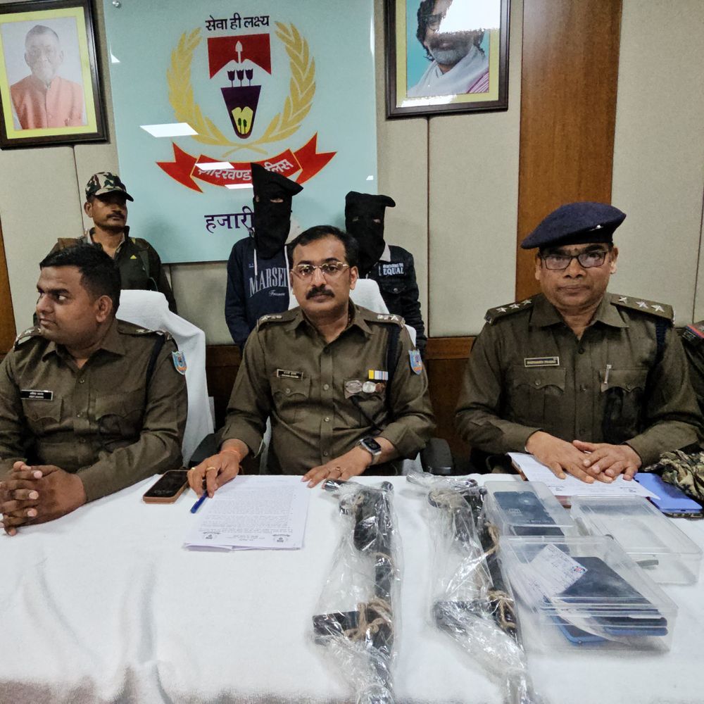 हजारीबाग में 20 लाख रुपए फिरौती अपहरण कांड का खुलासा:  ए.के. गैंगवार गिरोह के दो अपराधी गिरफ्तार, हथियार-कारतूस बरामद – Hazaribagh News