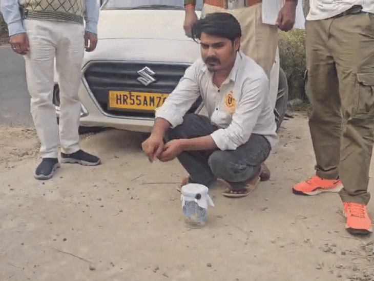 नूंह से 55 लाख की हेरोइन के साथ आरोपी पकड़ा:  राजस्थान का टैक्सी ड्राइवर करता था नशा तस्करी,स्विफ्ट डिजायर कार बरामद – Nuh News