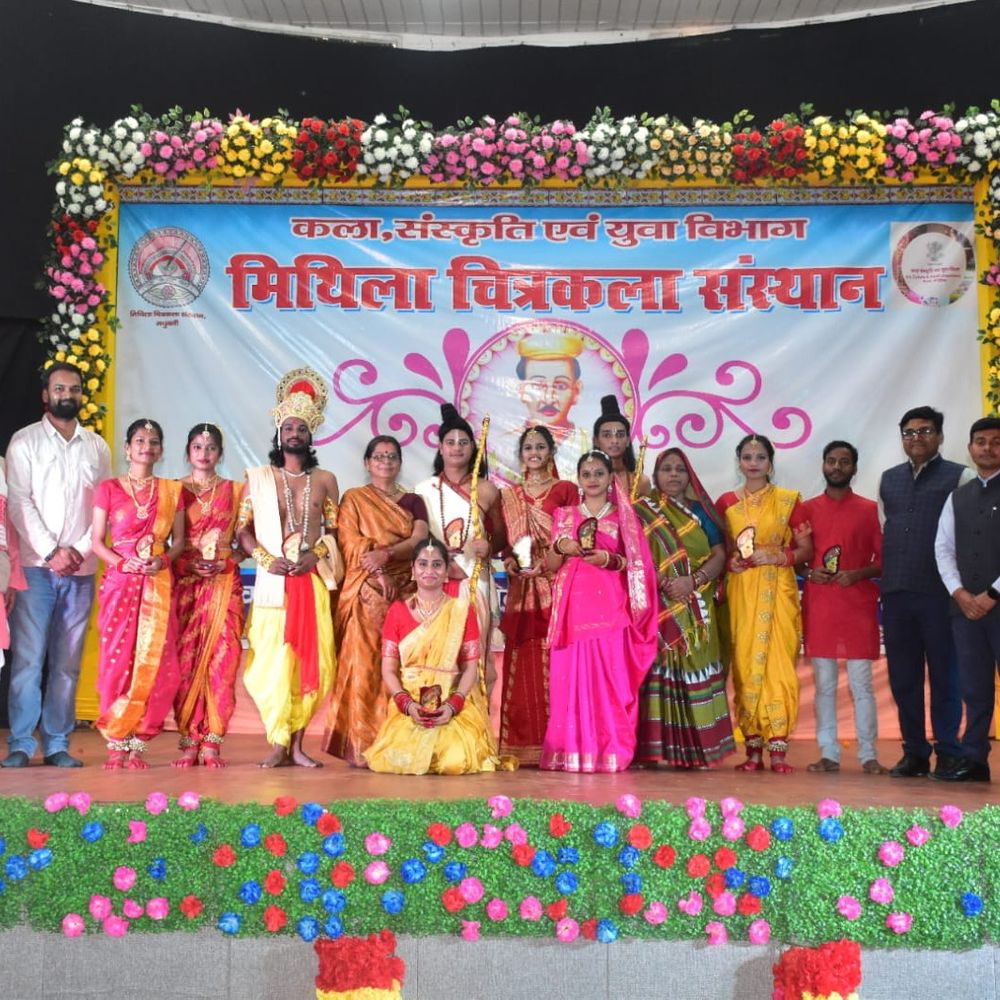 मधुबनी में दो दिवसीय विद्यापति कला उत्सव संपन्न:नाटक, परिचर्चा और गीतों से गूंजा मिथिला चित्रकला संस्थान