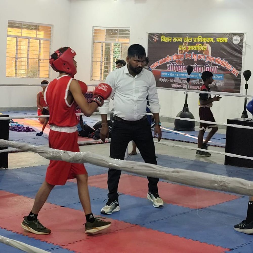 कटिहार में अंतर प्रमंडलीय बॉक्सिंग प्रतियोगिता शुरू:पहले दिन ऋषि, रामकुमार और आशुतोष ने जीता मुकाबला