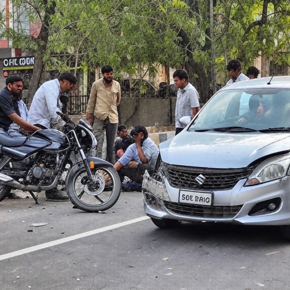 कुरुक्षेत्र में पीओपी करने वाले की एक्सीडेंट में मौत:  कार के अचानक ब्रेक लगने से भिड़ी बाइक, काम सीख रहा साथी जख्मी, दोनों यूपी के – Kurukshetra News