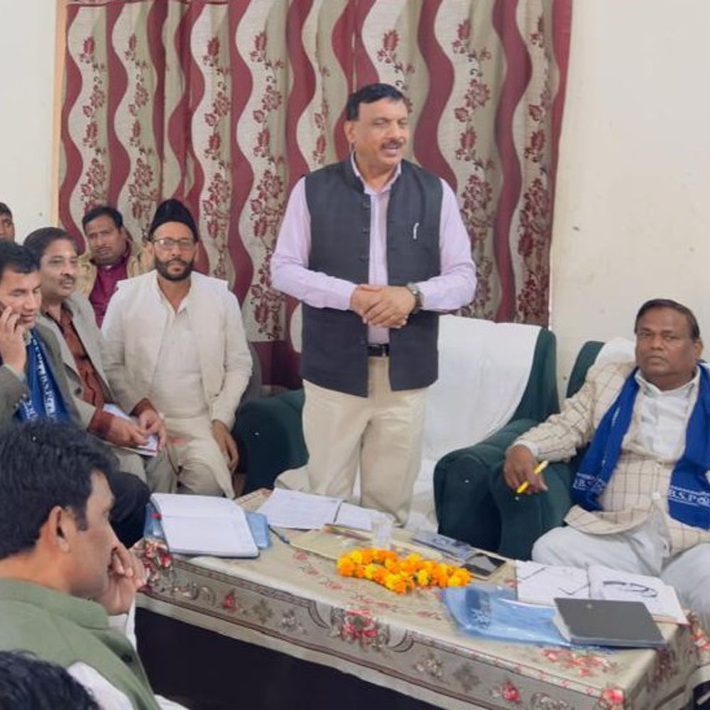 बसपा ने संभल में बैठक की:डॉ. अंबेडकर परिनिर्वाण दिवस कार्यक्रम की रणनीति बनी