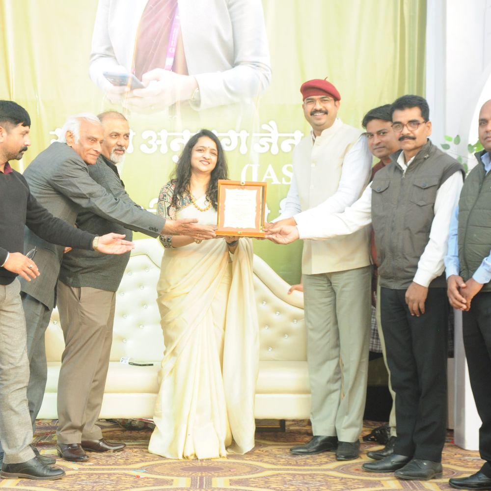 IAS अवॉर्ड मिलने पर सपना जैन का शहर में सम्मान:बोलीं- आगे बढ़ने में इस शहर के योगदान को नहीं भुला सकती,