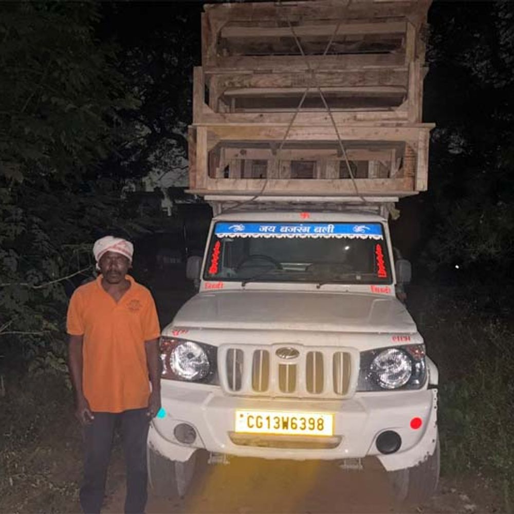 पिकअप में लोड अवैध लकड़ी से बने तख्त पकड़ाए:रायगढ़ में उड़न दस्ता की टीम ने कार्रवाई की, ड्राइवर पेश नहीं कर पाया दस्तावेज