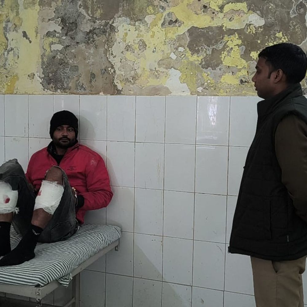 प्रतापगढ़ में पुलिस मुठभेड़ में बदमाश गिरफ्तार:पैर में लगी गोली, लूट का मुख्य आरोपी था