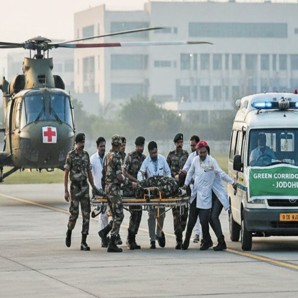 जैसलमेर में सेना के हवलदार को आया ब्रेन हेमरेज:एयर-लिफ्ट कर जोधपुर ले गई सेना, ग्रीन कॉरिडोर कर ले गए एम्स हॉस्पिटल