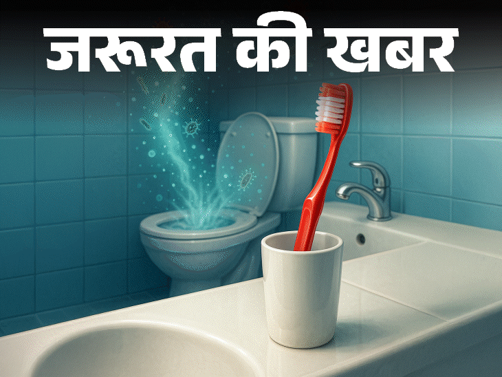 जरूरत की खबर- क्या आप टूथब्रश बाथरूम में रखते हैं:वहां हैं हजारों बैक्टीरिया, बायलॉजिस्ट से जानें टूथब्रश हाइजीन के 10 टिप्स