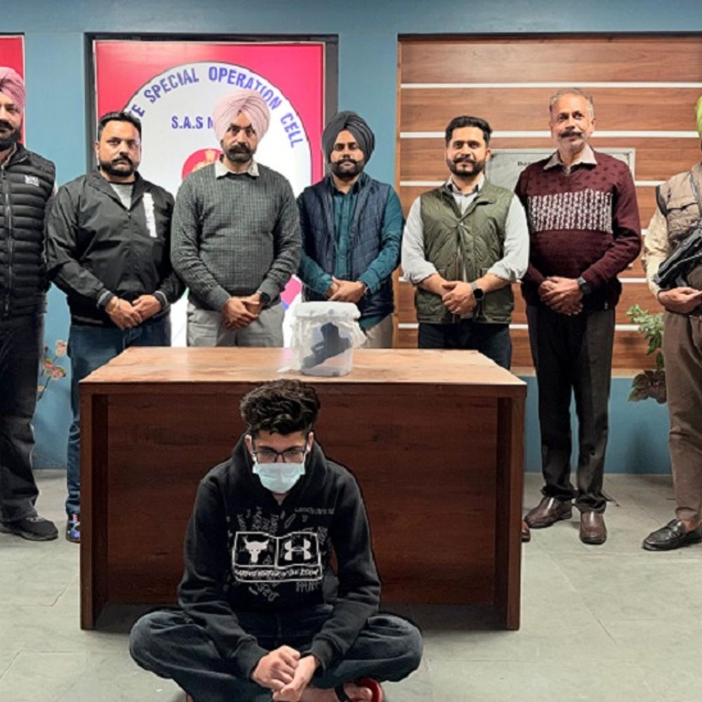 मोहाली में हथियार-हेरोइन सप्लाई करने आया शातिर काबू:  विदेशी हैंडलर के संपर्क में था, थाइलैंड में आरोपियों के टच में आया था – Mohali News
