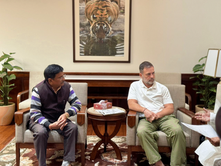 राहुल गांधी ने वर्कर्स यूनियनों से मुलाकात की:4 नए लेबर कानून पर चर्चा; लिखा- ये आवाज दबाने की कोशिश