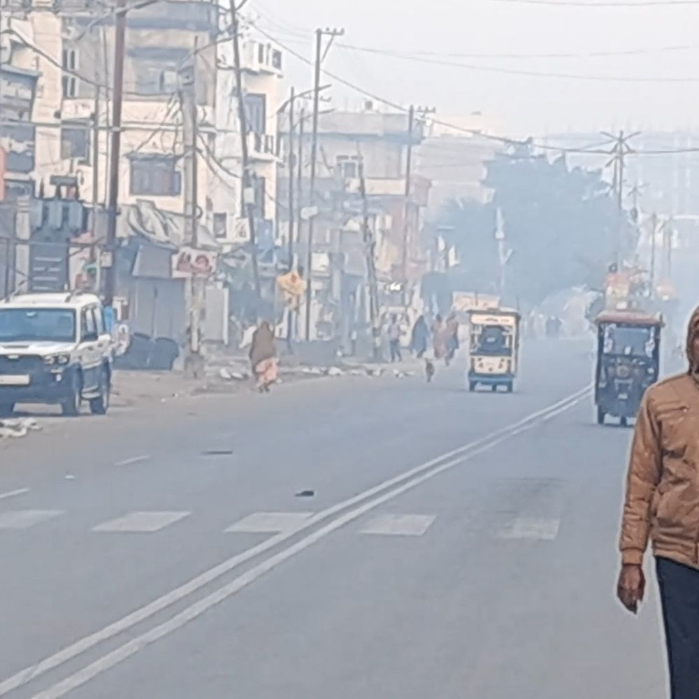 गोपालगंज में सुबह छाया घना कोहरा, जनजीवन प्रभावित:राहत के लिए अलाव जला रहे लोग, न्यूनतम तापमान 12 डिग्री सेल्सियस