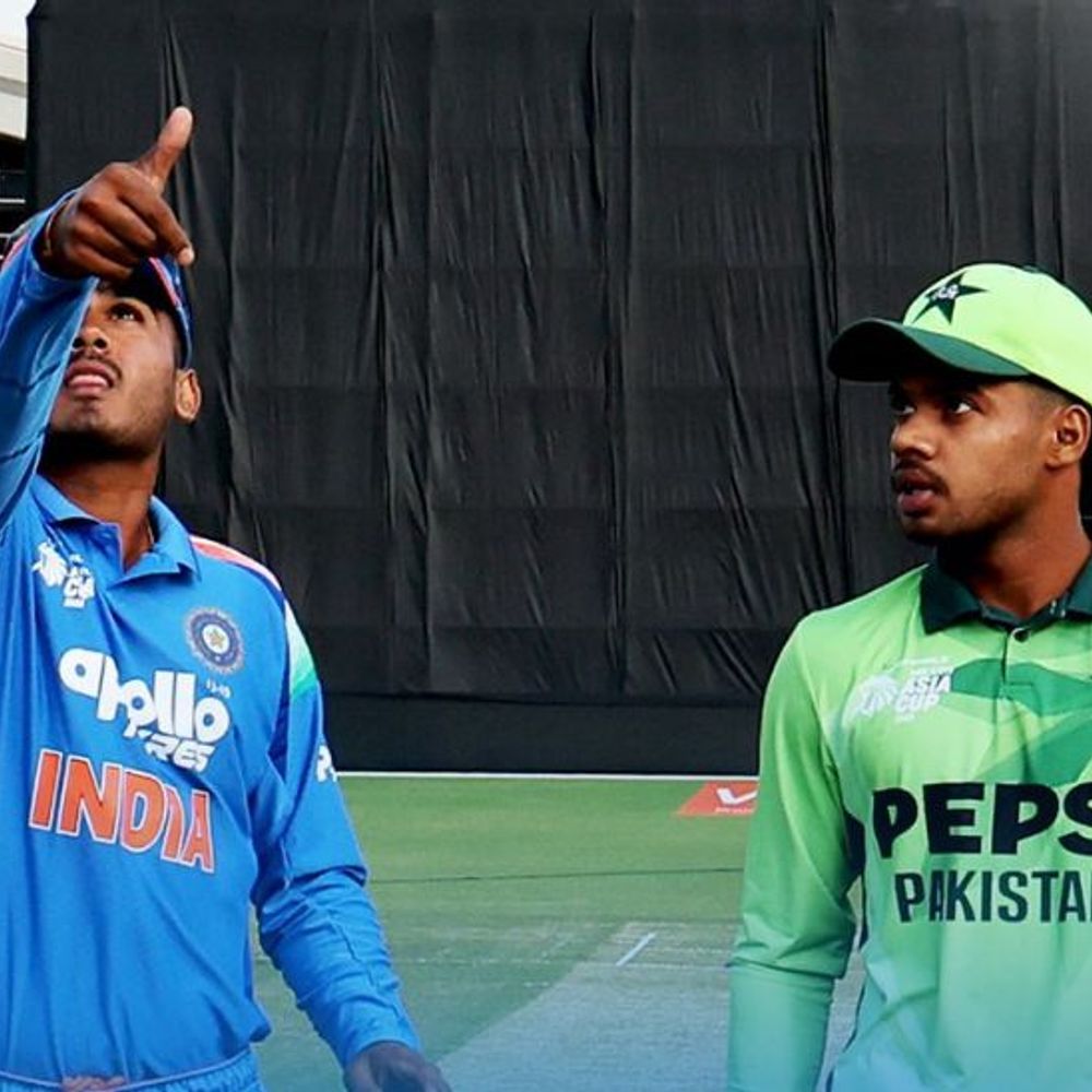 अंडर-19 एशिया कप में IND vs PAK:भारत के एक ही ओवर में 2 विकेट गिरे, जॉर्ज और कुंडु दोनों आउट, स्कोर 185/6