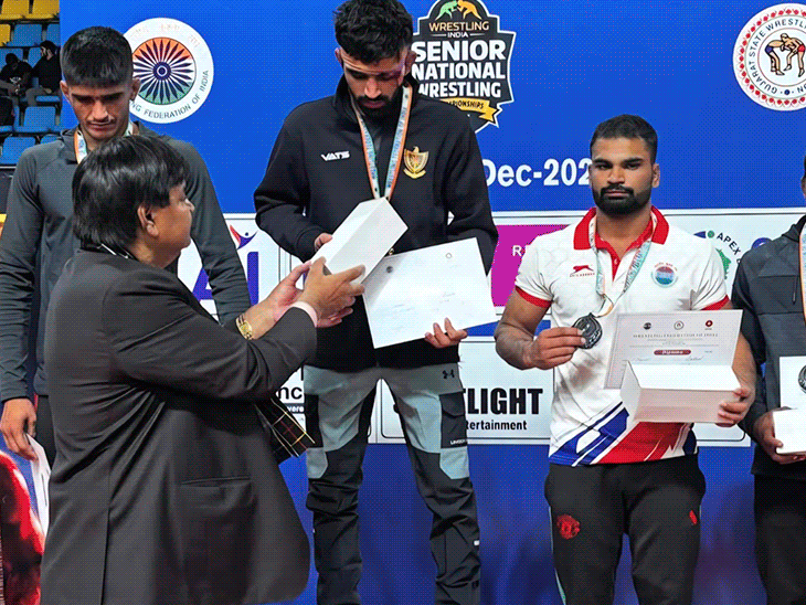 झज्जर के ओलिंपियन अमन सहरावत ने जीता स्वर्ण:आंख में चोट लगने पर भी डटा रहा, बोले-हार न मानने वाले विश्वास की वापसी