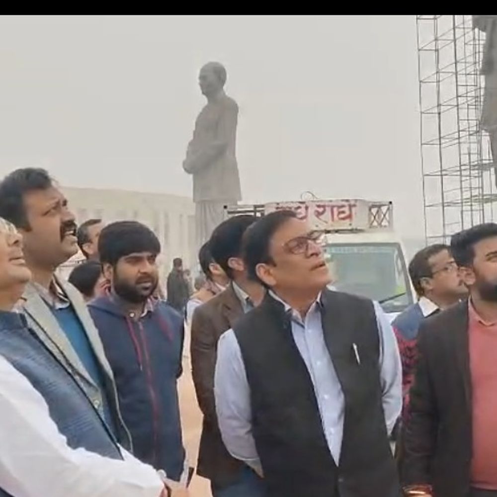 पर्यटन मंत्री ने राष्ट्र प्रेरणा स्थल का किया निरीक्षण:PM का लखनऊ दौरा, मंत्री ने अफसरों से कहा कार्यक्रम में कोई भी लापरवाही बर्दाश्त नहीं