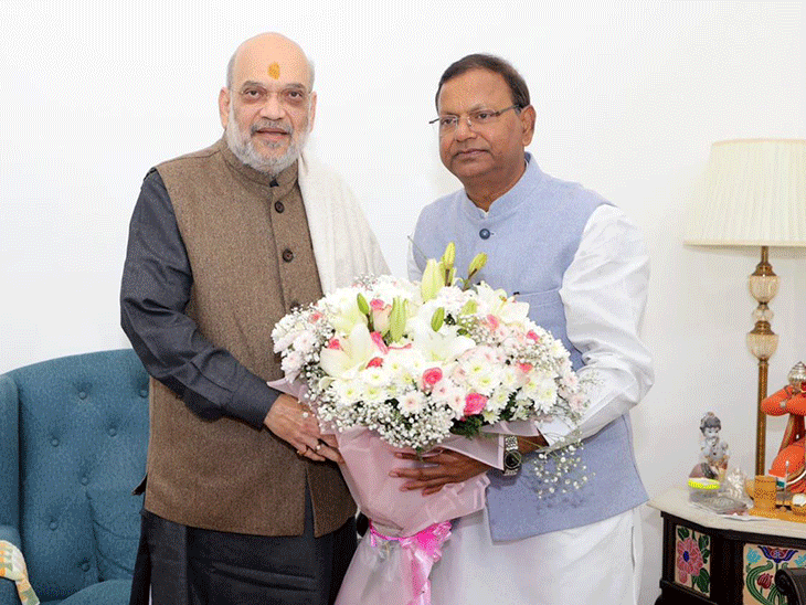 यूपी BJP के नए कैप्टन अमित शाह से मिले:पंचायत चुनावों पर चर्चा की, दिल्ली में मोदी-नड्‌डा से भी मिल सकते हैं