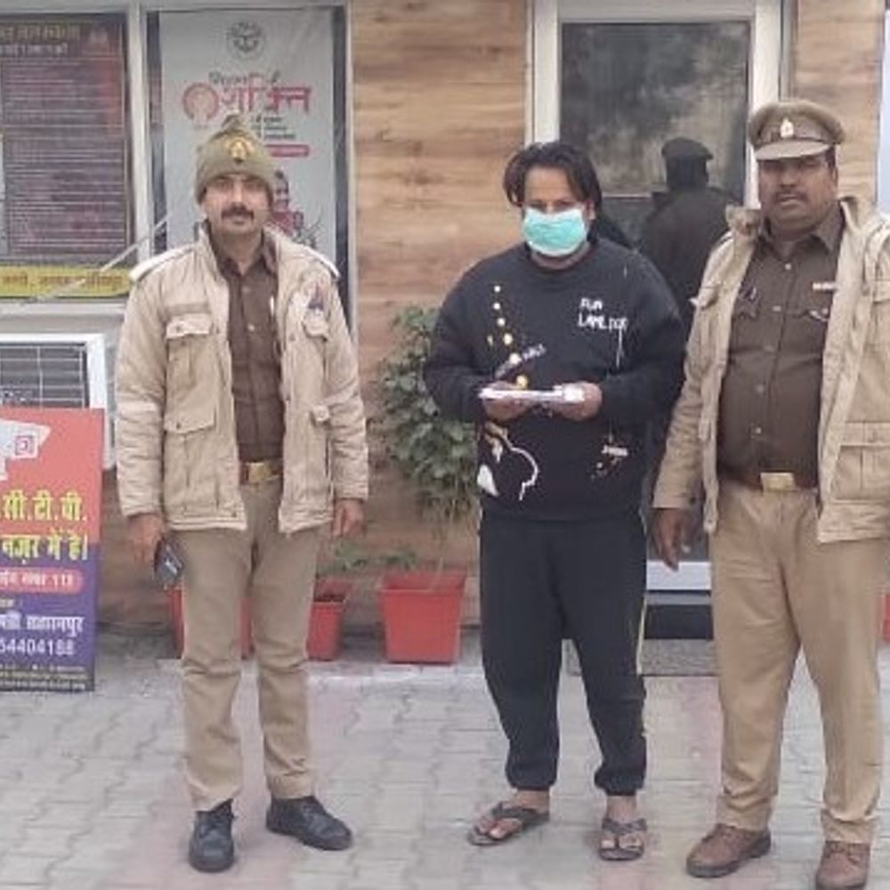 सहारनपुर में पुलिस और बदमाश के बीच मुठभेड़:तमंचा और कारतूस बरामद, हत्या के केस में था वांछित