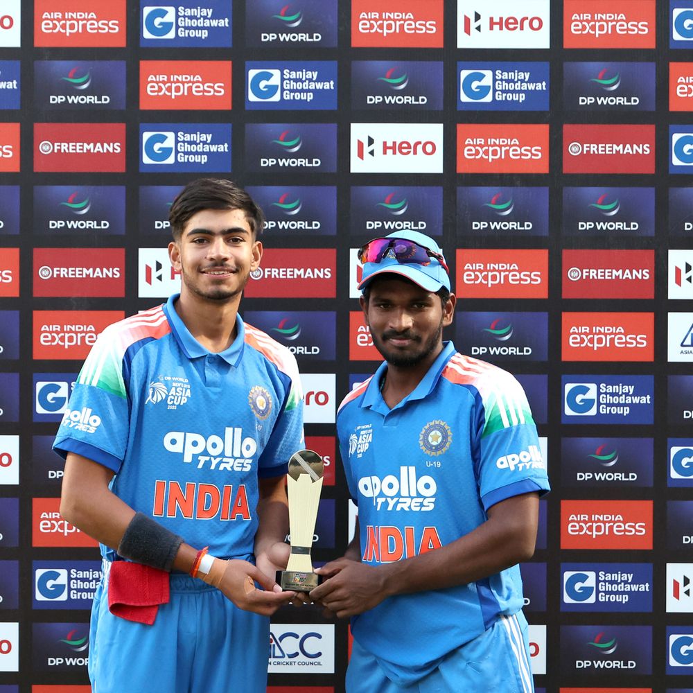 U-19 एशिया कप फाइनल में भारत-पाकिस्तान मुकाबला रविवार को:टीम इंडिया ने सेमीफाइनल में श्रीलंका को हराया; आरोन जॉर्ज-विहान मल्होत्रा की फिफ्टी