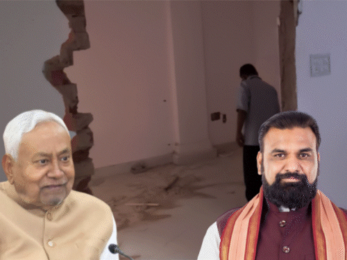 बिहार में अवैध कब्जे पर बुलडोजर-सचिवालय में हथौड़ा:सम्राट के चैंबर से नीतीश तक जाने वाला गलियारा हो रहा चौड़ा, साथ निकलने में दिक्कत होती थी