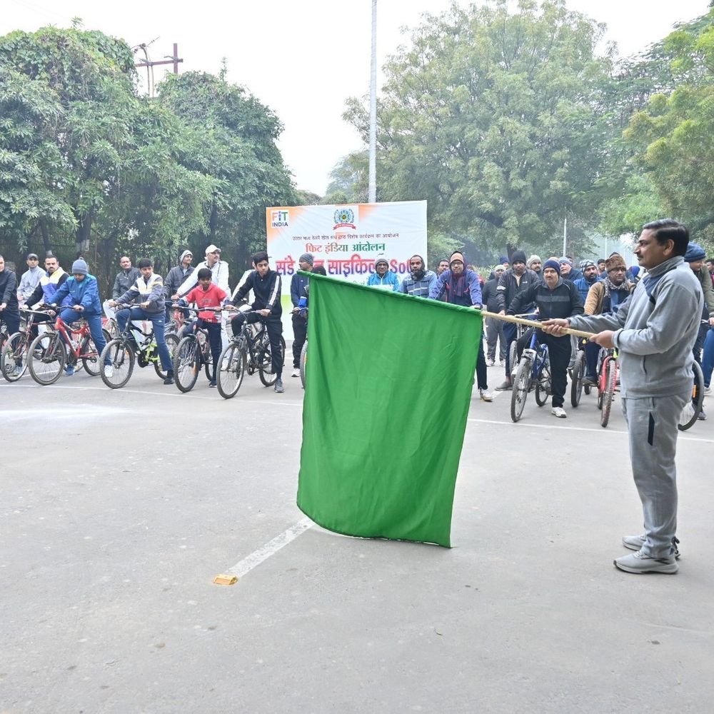 संडे ऑन साइकिल पहल का एक साल पूरा:महाप्रबंधक ने दिखाई झंडी, NCR ने दिया फिटनेस और पर्यावरण का संदेश