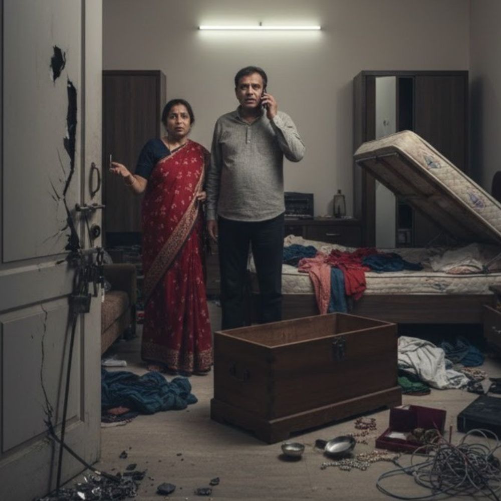 पानीपत में प्रॉपर्टी कंसल्टेंट के घर लाखों की चोरी:  4.25 लाख कैश, सोने-चांदी के जेवर ले गए; परिवार शादी में पुणे गया था – Gohana News