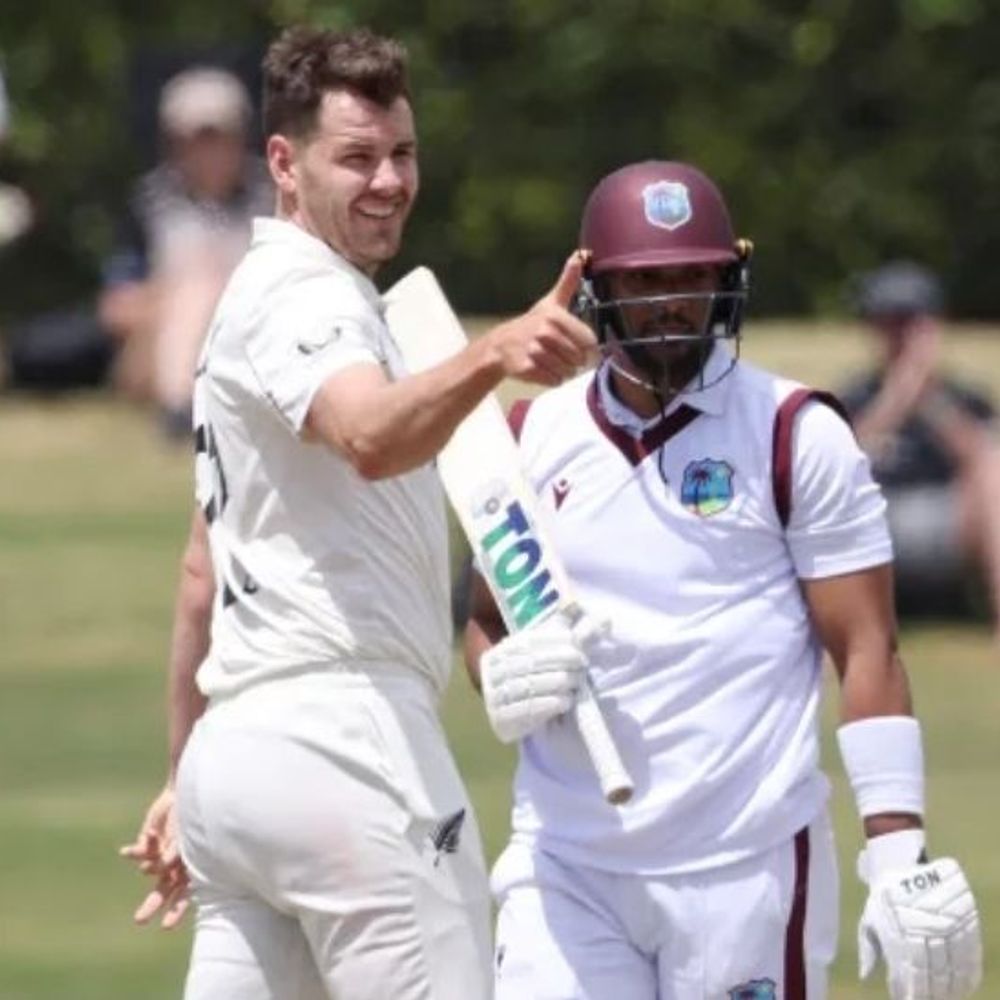 तीसरा टेस्ट जीतने के लिए वेस्टइंडीज को 419 रन चाहिए:न्यूजीलैंड ने दूसरी पारी में 306 रन बनाए; कॉन्वे और लैथम ने फिर शतक लगाए