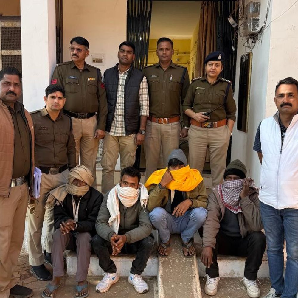 शिवपुरी में हत्या के प्रयास के चार फरार आरोपी गिरफ्तार:पानी विवाद में लाठी-कुल्हाड़ी से हमला किया था; चार माह बाद पकड़े गए