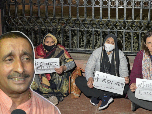 उन्नाव रेप पीड़िता बोली- मेरी मां को गाड़ी से फेंका:पुलिसवालों ने हमें बंधक बनाया; मंत्री राजभर ने मजाक उड़ाया, खिलखिलाकर हंसे