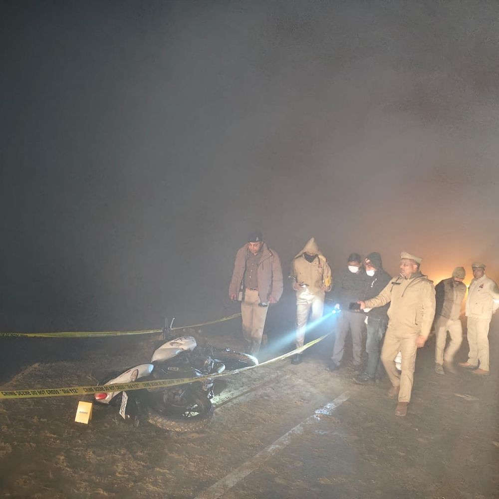 हरदोई में पुलिस मुठभेड़, टप्पेबाज गिरफ्तार:10,900 रुपये, बाइक और अवैध तमंचा बरामद