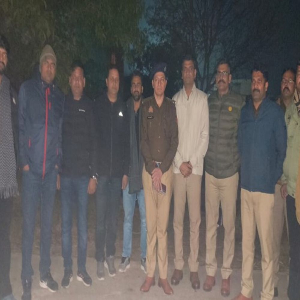 मथुरा पुलिस की 36 घंटे में तीसरी मुठभेड़:राजस्थान का रहने वाला बदमाश हुआ घायल, हत्या के मामले में चल रहा था फरार