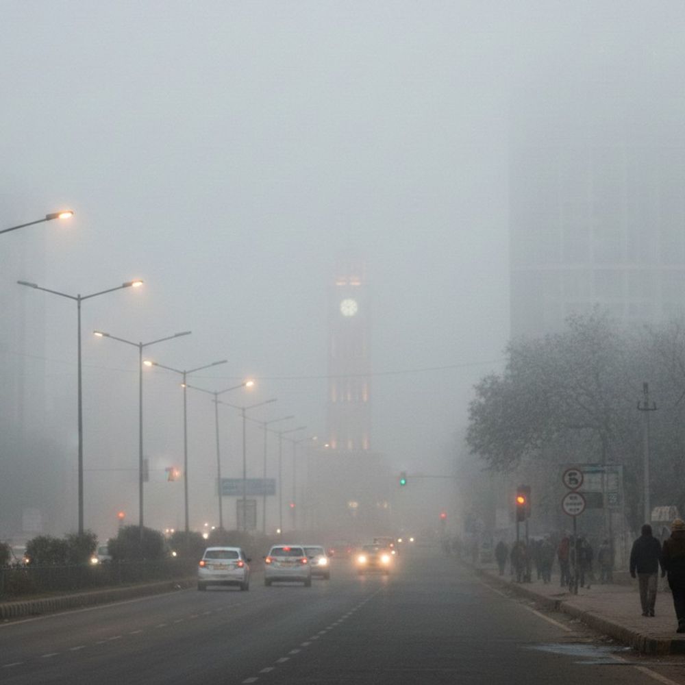 बरेली में घना कोहरा:रात का टेम्प्रेचर 9°C, विजिबिलिटी शून्य, 1 जनवरी से बढ़ेगी ठंड