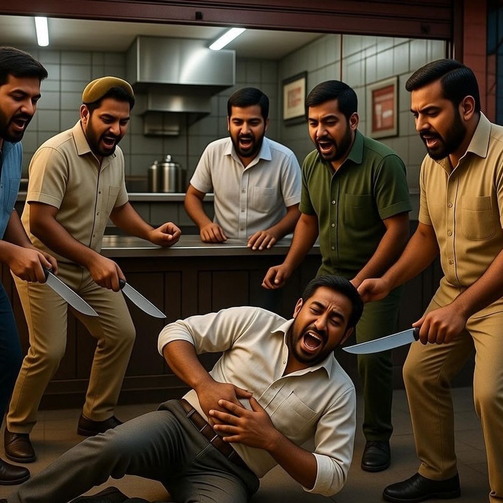 सुंदरनगर में ढाबा मालिक को चाकू मारा:  खाना जल्दी देने के लिए चिल्लाए, कैश काउंटर पर पहुंच गाली-गलौज की, स्विफ्ट डिजायर में आए – Mandi (Himachal Pradesh) News