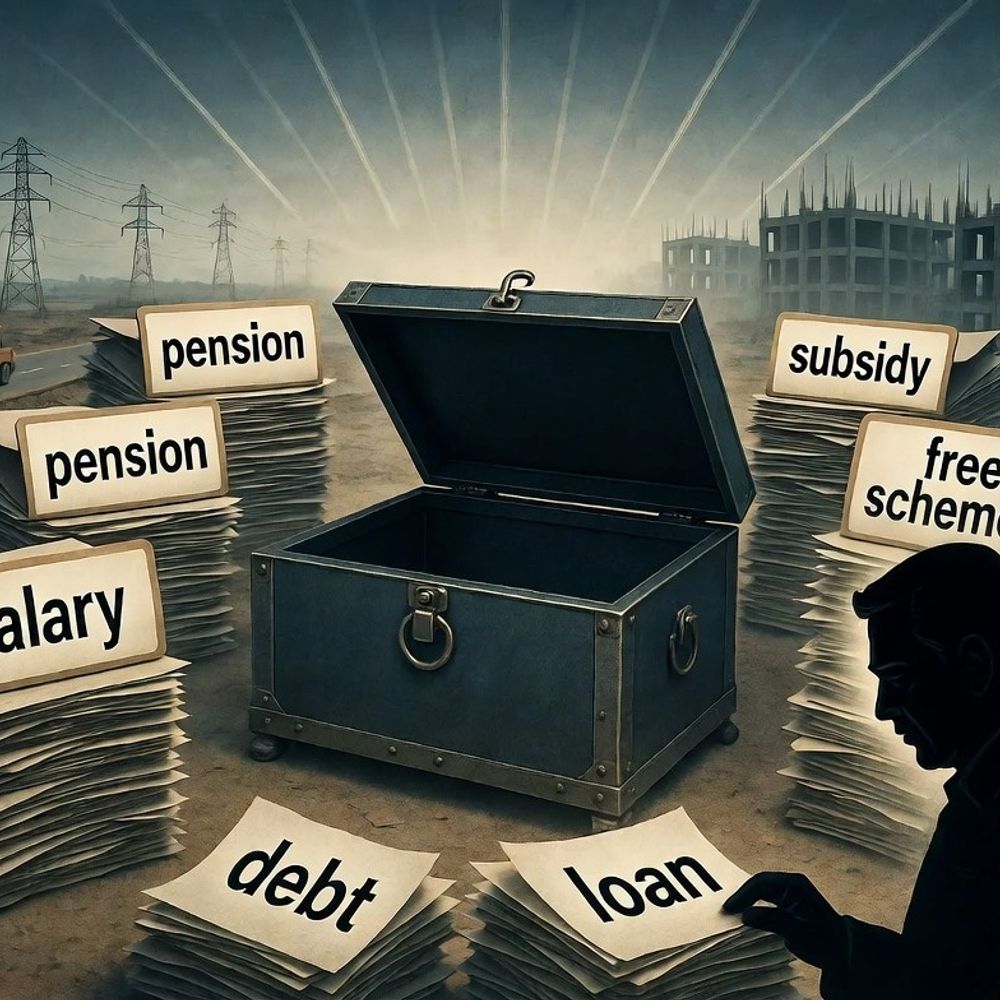 राज्यों की 80% तक कमाई वेतन-पेंशन, फ्री स्कीम में खर्च:विकास के लिए पैसा नहीं; राजस्थान को कर्ज चुकाने के लिए कर्ज की जरूरत