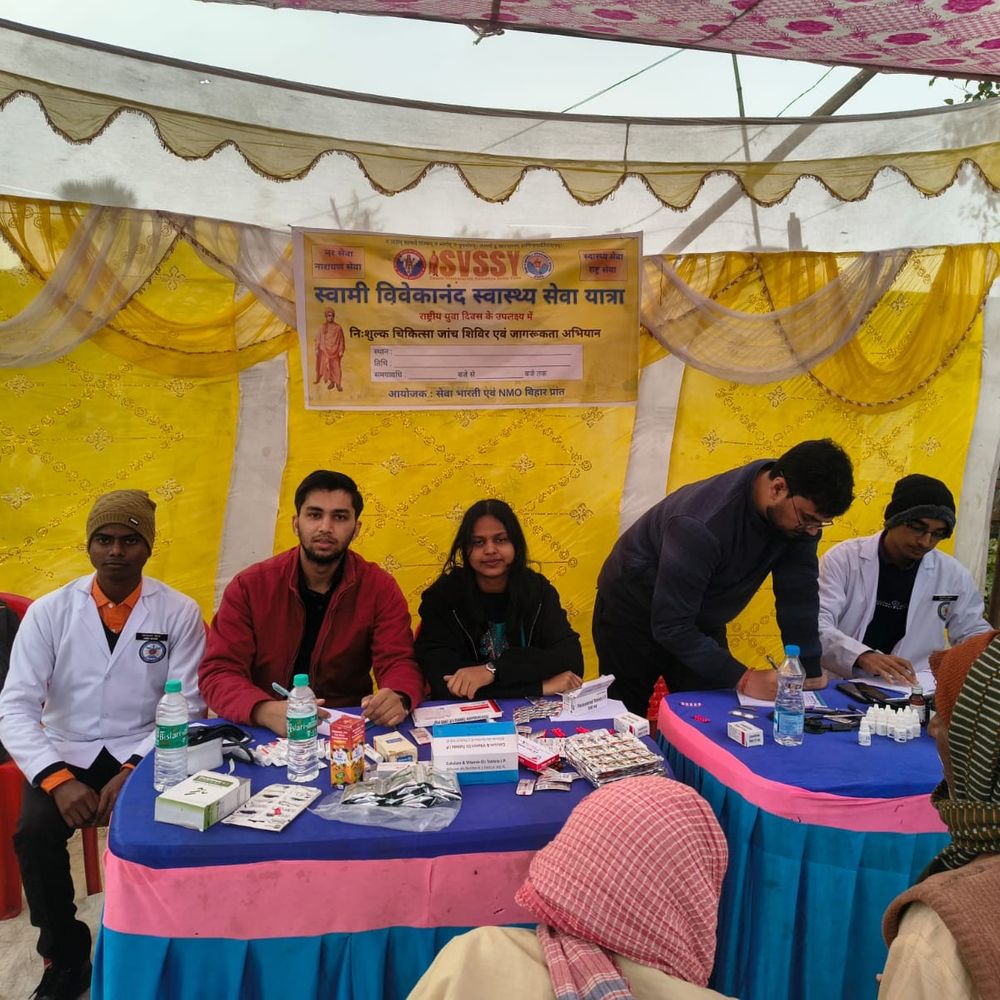 चेवाड़ा में निशुल्क स्वास्थ्य शिविर:  500 मरीजों का इलाज, सेवा भारती और NMO ने किया आयोजन – Sheikhpura News