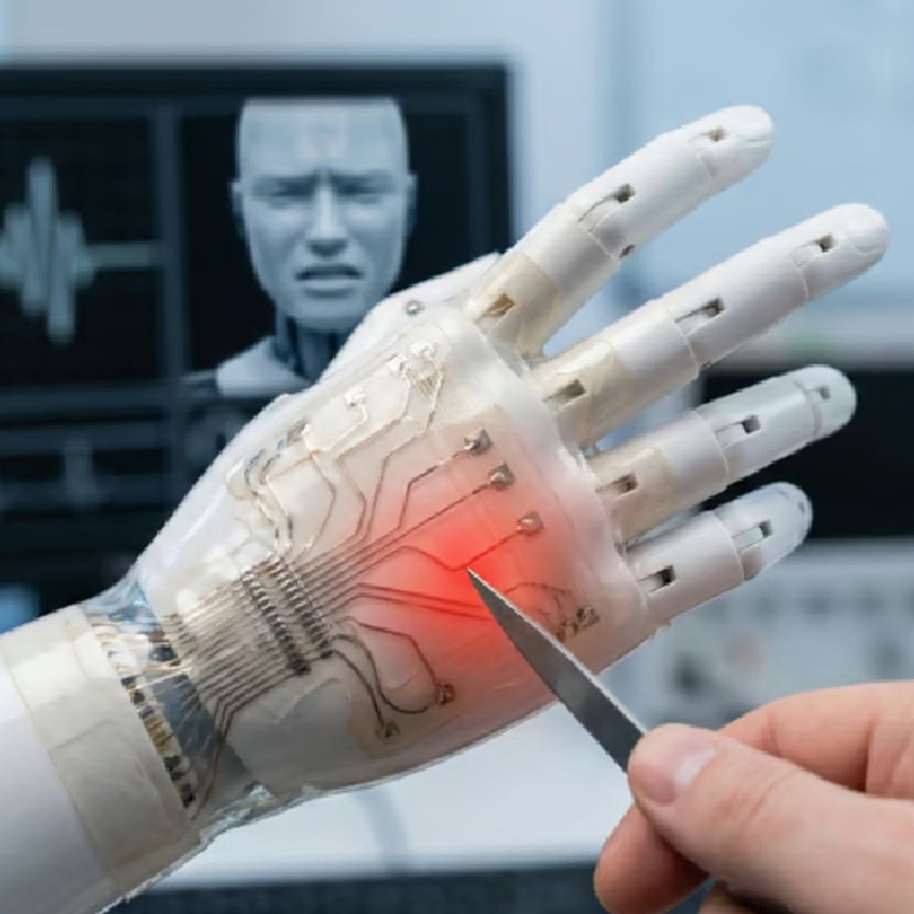 रोबोट को भी अब दर्द महसूस होगा:चीन के वैज्ञानिकों ने बनाई इंसानों जैसी ई-स्किन, चोट लगने पर तुरंत हाथ हटाएगा